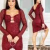 Vestido C/detalhes de tule e paetês M - Image 5
